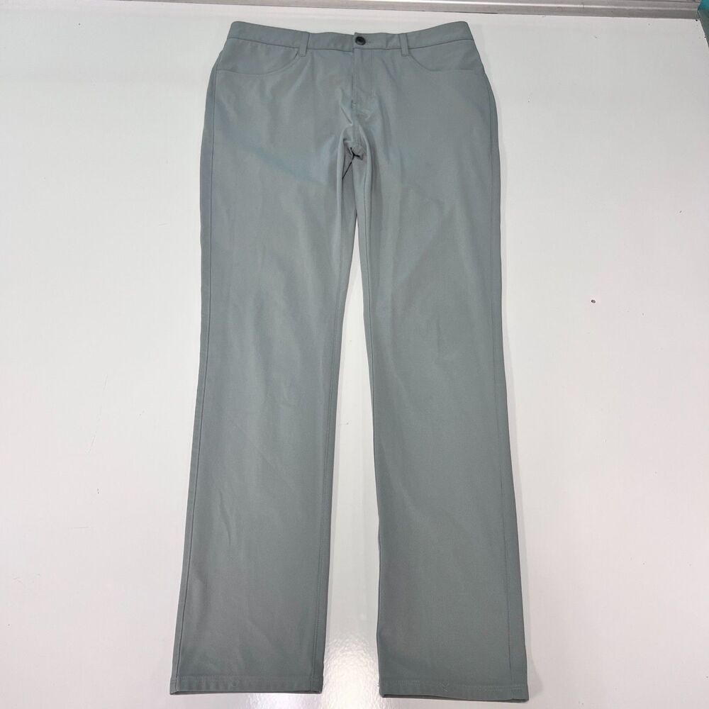 Vuori Meta Pants Mens Size 32x32 Performance 5 Pocket Charcoal Gray Preppy V430